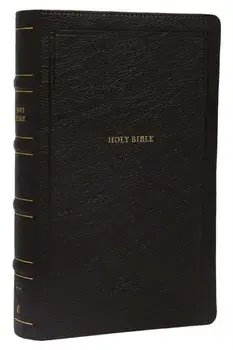 NKJV, End-of-Verse Reference Bible, Personal Size Large Print, Leathersoft, Black, Thumb Indexed, Red Letter, Comfort Print. Holy Bible, New King James Version, Large type / large print ed/Thomas Nelson