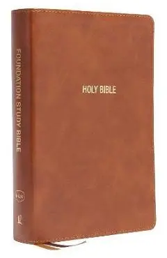 Nkjv, Foundation Study Bible, Large Print, Leathersoft, Brown, Red Letter, Comfort Print: Holy Bible, New King James Version - Thomas Nelson