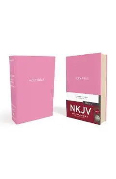 NKJV, Gift and Award Bible, Leather-Look, Pink, Red Letter Edition - Thomas Nelson