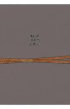 NKJV, Journal the Word Bible, Hardcover, Gray, Red Letter Edition, Comfort Print: Reflect, Journal, or Create Art Next to Your Favorite Verses - Thomas Nelson