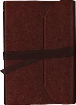 NKJV, Journal the Word Bible, Large Print, Premium Leather, Brown, Red Letter Edition: Reflect, Journal, or Create Art Next to Your Favorite Verses/Thomas Nelson