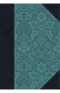 NKJV, Journal the Word Reference Bible, Imitation Leather, Blue, Red Letter Edition, Comfort Print: Let Scripture Explain Scripture. Reflect on What Y - Thomas Nelson