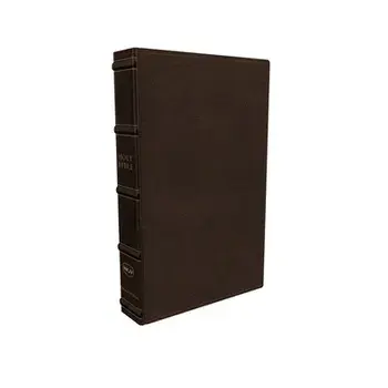 Nkjv, Large Print Verse-By-Verse Reference Bible, MacLaren Series, Genuine Leather, Brown, Comfort Print: Holy Bible, New King James Version/***