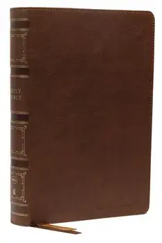 NKJV, Single-Column Wide-Margin Reference Bible, Leathersoft, Brown, Red Letter, Comfort Print. Holy Bible, New King James Version/Thomas Nelson