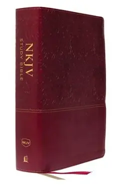 NKJV Study Bible, Imitation Leather, Red, Full-Color, Red Letter Edition, Comfort Print: The Complete Resource for Studying God's Word - Thomas Nelson