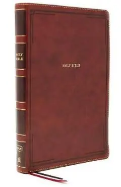 Nkjv, Thinline Bible, Giant Print, Leathersoft, Brown, Red Letter Edition, Comfort Print: Holy Bible, New King James Version - Thomas Nelson