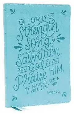 Nkjv, Thinline Bible, Verse Art Cover Collection, Leathersoft, Teal, Red Letter, Comfort Print: Holy Bible, New King James Version - Thomas Nelson