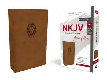 Nkjv, Thinline Bible Youth Edition, Leathersoft, Brown, Red Letter Edition, Comfort Print, Paperback/Thomas Nelson