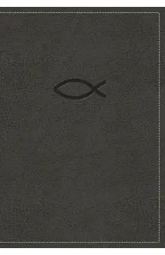NKJV, Thinline Bible Youth Edition, Leathersoft, Gray, Red L