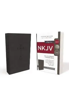 NKJV, Value Thinline Bible, Compact, Imitation Leather, Black, Red Letter Edition - Thomas Nelson