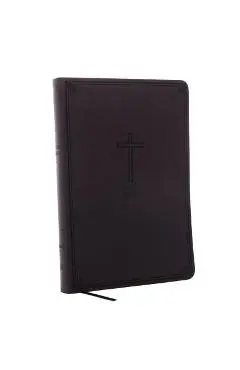 NKJV, Value Thinline Bible, Large Print, Imitation Leather, Black, Red Letter Edition - Thomas Nelson