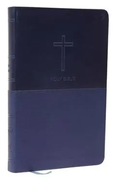 NKJV, Value Thinline Bible, Standard Print, Imitation Leather, Blue, Red Letter Edition - Thomas Nelson