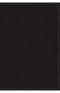 NKJV, Wiersbe Study Bible, Leathersoft, Black, Red Letter Ed - Warren Wiersbe