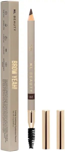 NL Beauty Creion de sprâncene cu pensulă mică Brow Yeah, 20 Medium Brown, 1.1 g