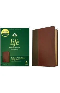NLT Life Application Study Bible, Third Edition (Red Letter, Leatherlike, Brown/Tan) - Tyndale