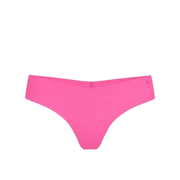 No-show thong panty - rose garden pink L