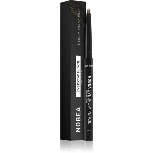 NOBEA Day-to-Day Eyebrow Pencil creion pentru sprancene 01 Medium brown 0,3 g
