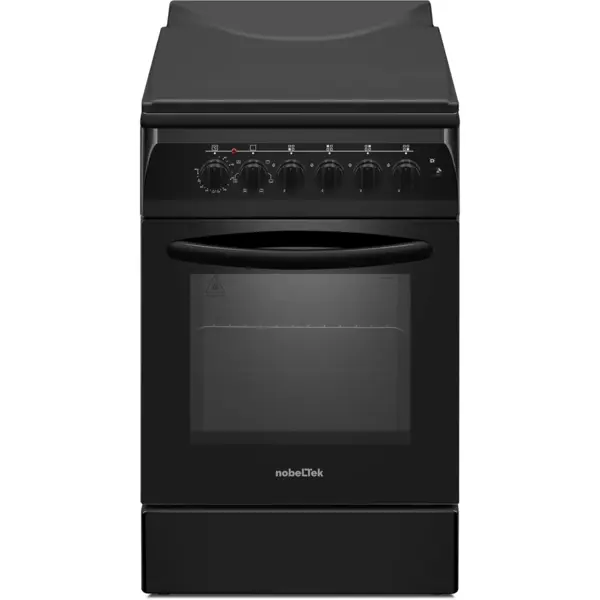 NobeLTek Aragaz NobeLTek NLT 5604N/E1, plita gaz si cuptor electric, 50 cm, negru