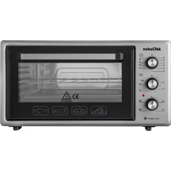 NobeLTek Cuptor electric NobeLTek NLT FSO48X, 48L, 1600W, argintiu