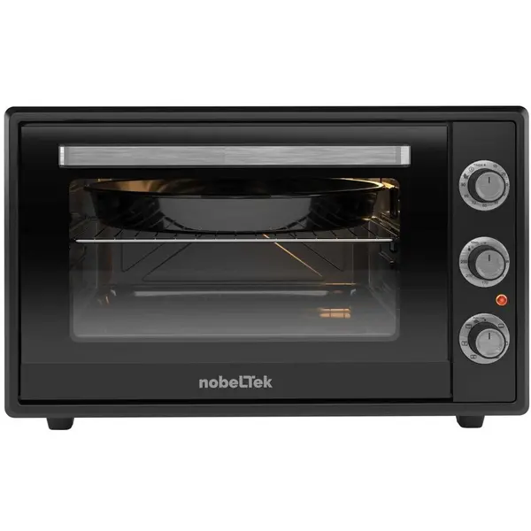 NobeLTek Cuptor electric NobeLTek NLT FSOHP60BK, 60L, 2000W, plite electrice 1500w + 1000w, negru
