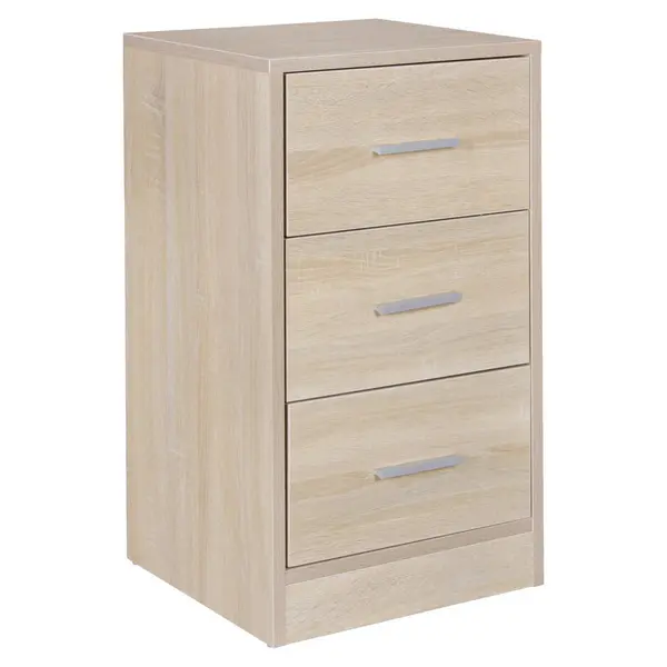 Noptieră, 37/68/35 cm, culoare lemn stejar