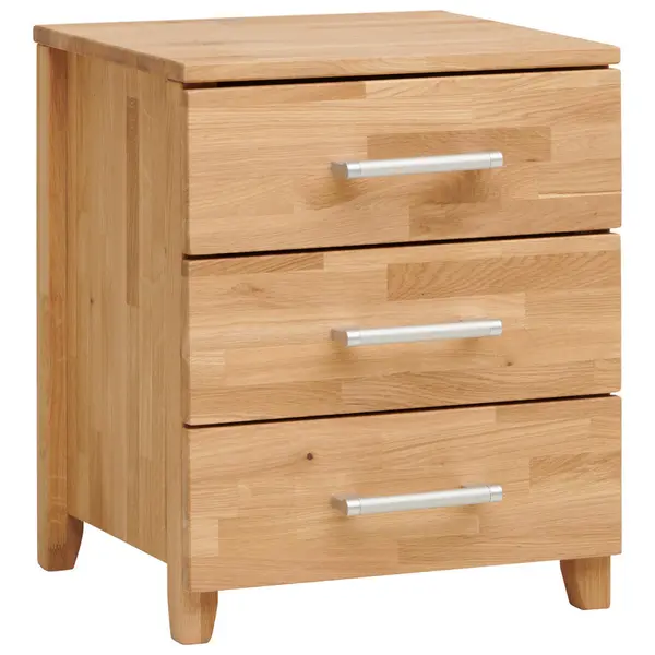 Noptieră, 45/55/42 cm, masiv stejar sălbatic culoare lemn stejar