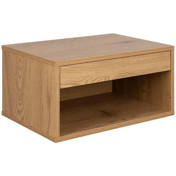 Noptieră, 50/24,3/35 cm, culoare lemn stejar