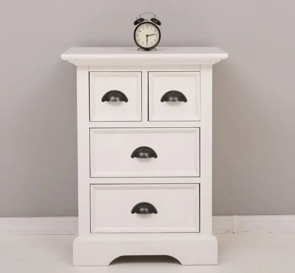 Noptiera cu 4 sertare, cu dim. 56x43x73, din MDF - Culoare_P039 - VOPSIT cu finisaj Vopsit