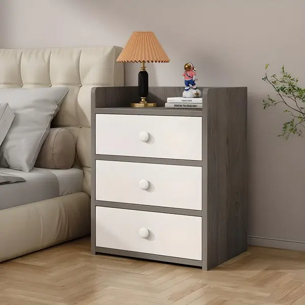 Noptiera minimalista din PAL cu 2 sau 3 sertare