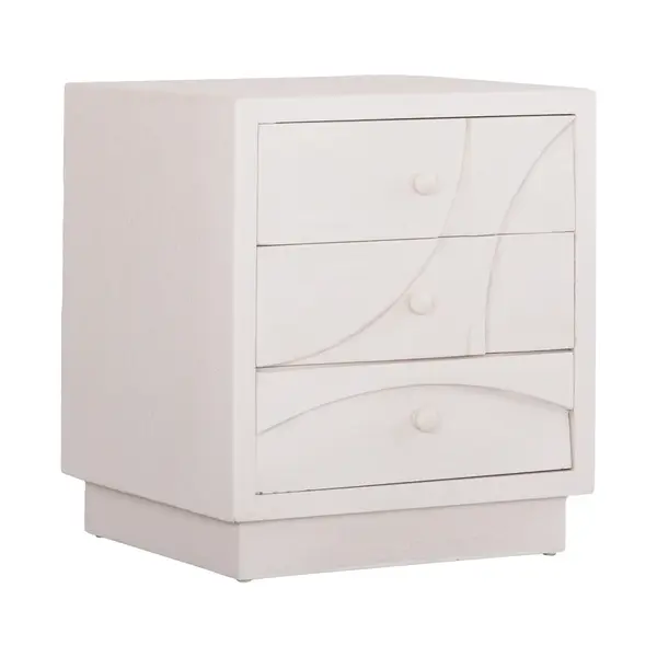Noptiera TIRSA 48 x 38 x 55 CM - Alb