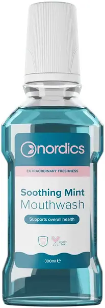 Nordics Apă de gură Soothing Mint, 300 ml