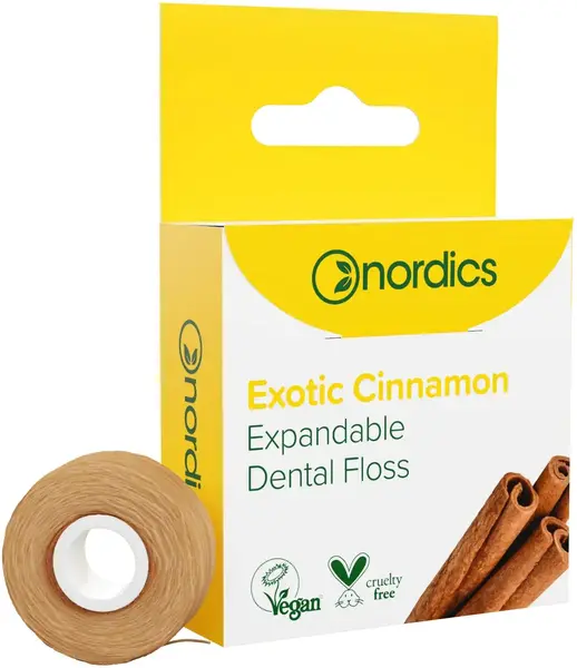 Nordics Ață dentară umflată cu scorțișoară, 30 m