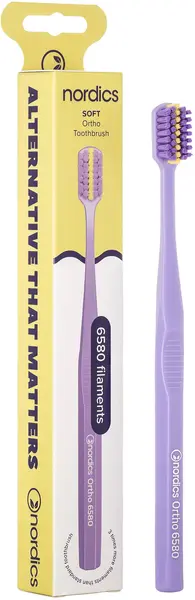 Nordics Periuță de dinți Premium Ortho 6580, Soft, mov