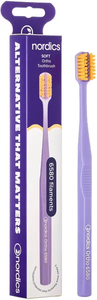 Nordics Periuță de dinți Premium Ortho 6580, Soft, portocaliu