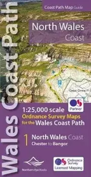 North Wales Coast Path Map. 1:25,000 scale Ordnance Survey mapping for the Wales Coast Path, Paperback/***