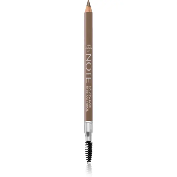Note Cosmetique Natural Look creion pentru sprancene cu pensula 02 Light Brown 1,08 g