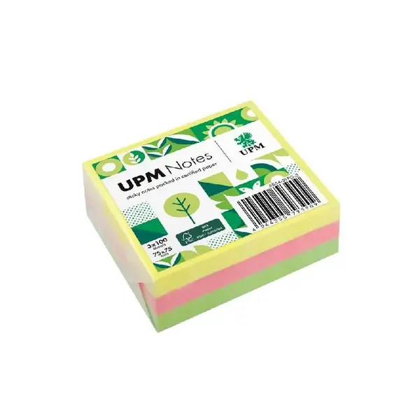 Notes adeziv 75 x 75 100 file x 3 culori brilliant Notes adeziv 75 x 75 100 file x 3 culori brilliant