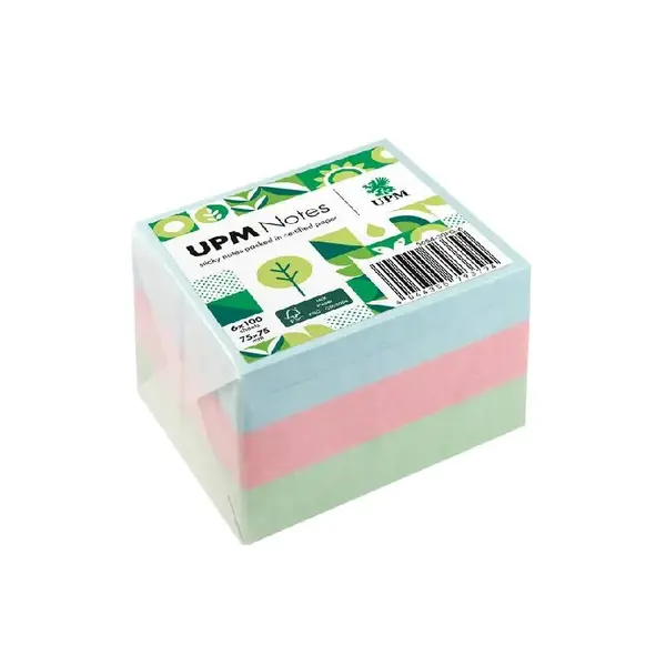 Notes adeziv 75 x 75 200 file x 3 culori pastel Notes adeziv 75 x 75 200 file x 3 culori pastel