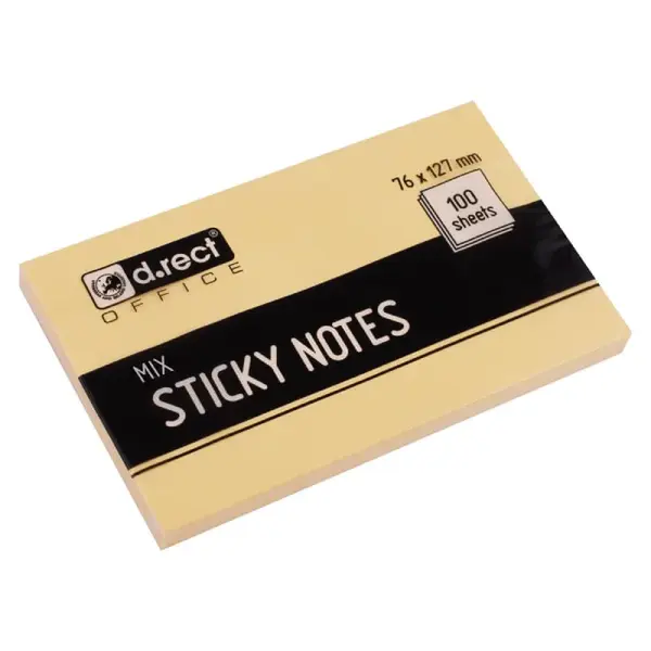 Notes adeziv 76 x 127 mm culori asortate D.Rect Notes adeziv 76 x 127 mm culori asortate D.Rect