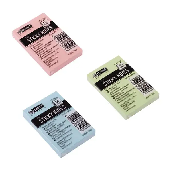 Notes adeziv 76 x 51 mm culori asortate D.Rect Notes adeziv 76 x 51 mm culori asortate D.Rect