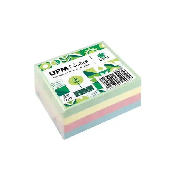 Notes adeziv cub 75 x 75 100 file x 4 culori pastel Notes adeziv cub 75 x 75 100 file x 4 culori pastel