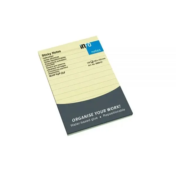 Notes adeziv liniate dictando 100x150 mm