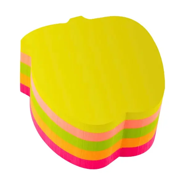 Notes adeziv Office Cover SN4505M, 75 x 75 mm, 100 coli, 5 culori neon, forma mar