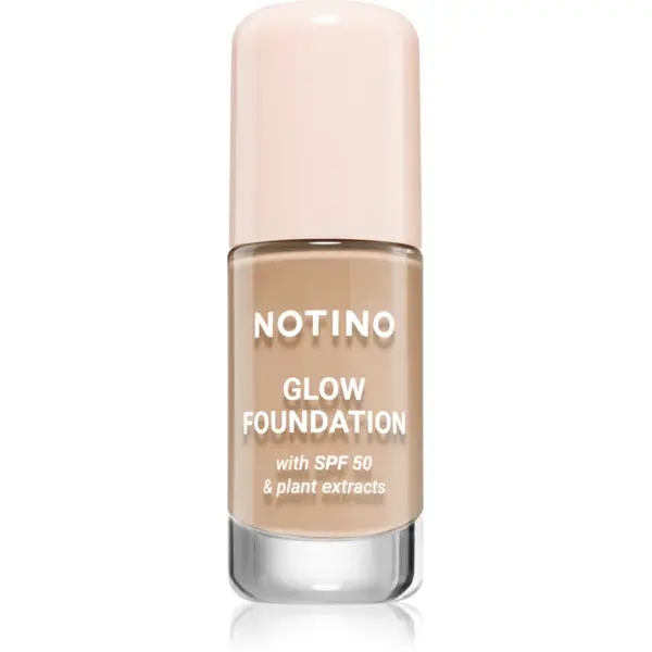 Notino Foundation Glow foundation with SPF 50 & plant extracts make-up pentru luminozitate SPF 50 02 Light Neutral 30 ml