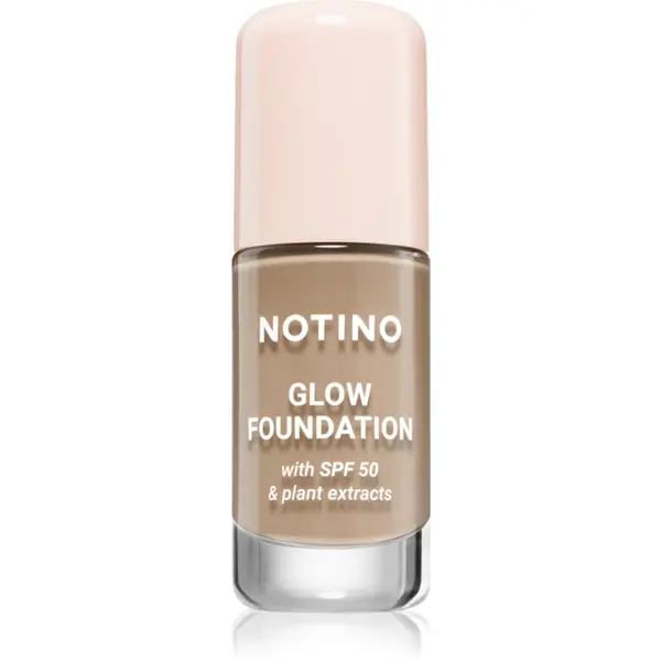 Notino Foundation Glow foundation with SPF 50 & plant extracts make-up pentru luminozitate SPF 50 03 Light Warm 30 ml
