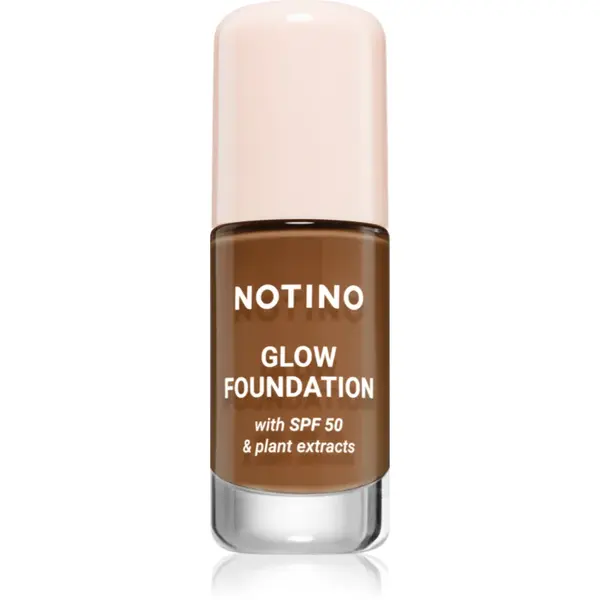 Notino Foundation Glow foundation with SPF 50 & plant extracts make-up pentru luminozitate SPF 50 02 Deep Neutral 30 ml