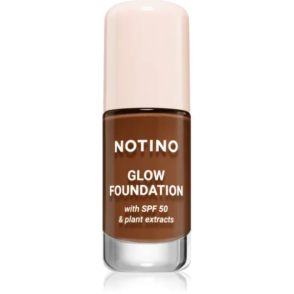 Notino Foundation Glow foundation with SPF 50 & plant extracts make-up pentru luminozitate SPF 50 03 Deep Warm 30 ml