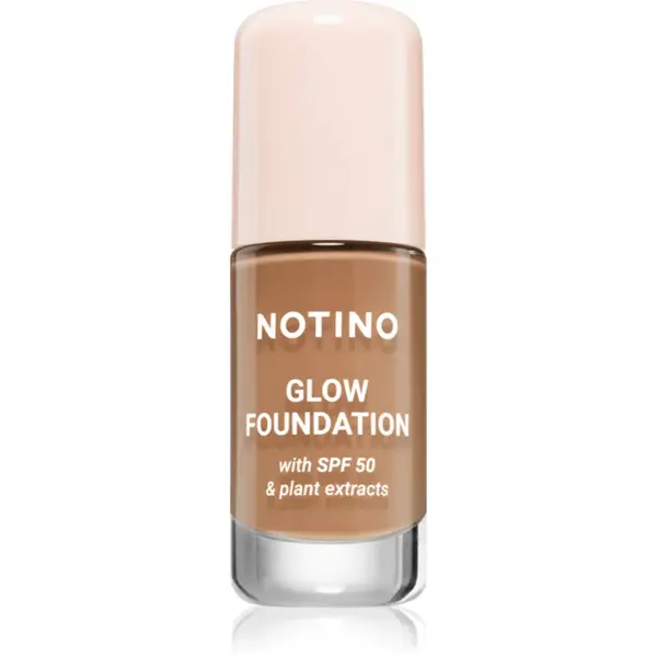 Notino Foundation Glow foundation with SPF 50 & plant extracts make-up pentru luminozitate SPF 50 02 Medium Deep Cool 30 ml