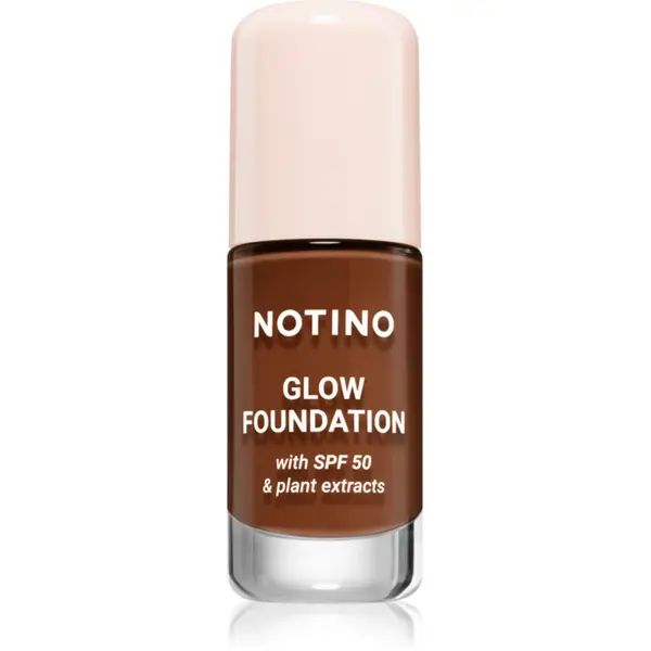 Notino Foundation Glow foundation with SPF 50 & plant extracts make-up pentru luminozitate SPF 50 02 Deep Cool 30 ml