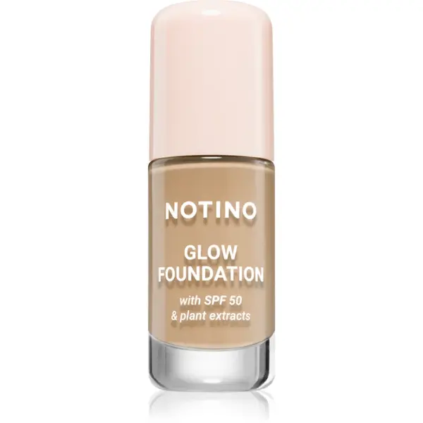 Notino Foundation Glow foundation with SPF 50 & plant extracts make-up pentru luminozitate SPF 50 02 Light Medium Warm 30 ml